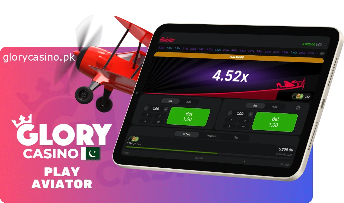 Glory Casino Aviator Game in Pakistan