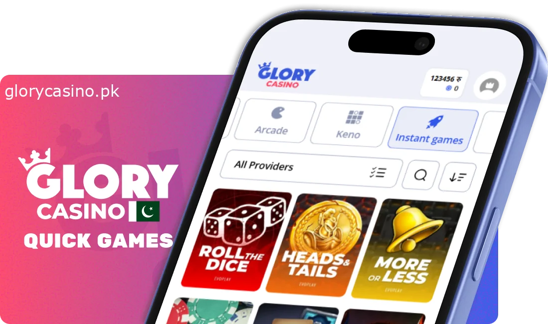 Glory Casino Quick Games in Pakistan